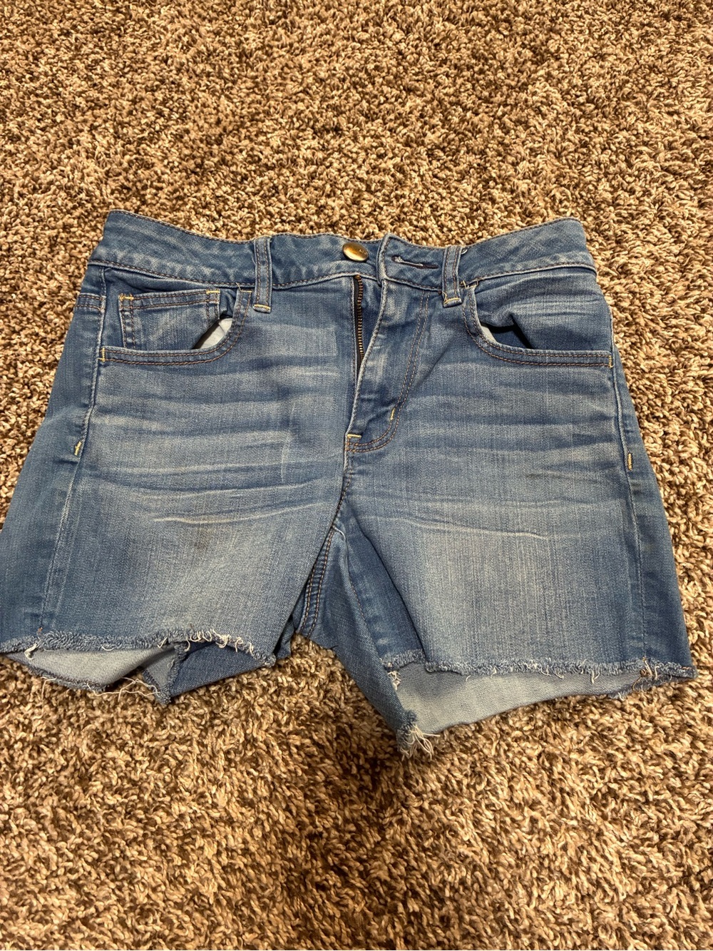 American Eagle Outfitters Faded Blue Denim Cutoff Shorts